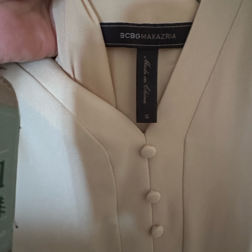 BCBGMaxAzria Cream Pantsuit